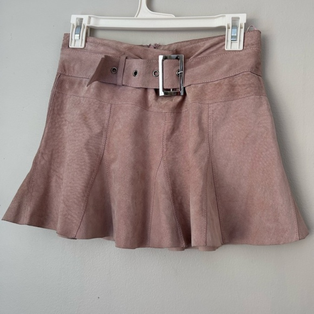 bebe Dusty Pink‎ Mini Skirt with Belt